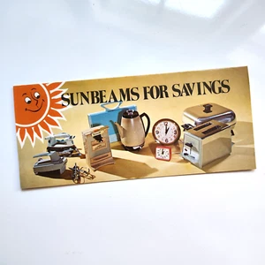 Vintage Bankprospekt. Sparkonto starten, Sunbeam Gerät kostenlos sichern! - Bild 1 von 3