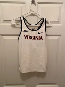 Virginia Cavaliers Women's Track Team Issued Nike White Tank Top Medium - Picture 1 of 2