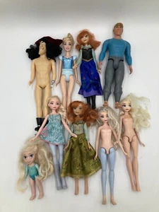 12" Disney Dolls - Frozen Captain Hook Anna Elsa More Figures Lot - Picture 1 of 5