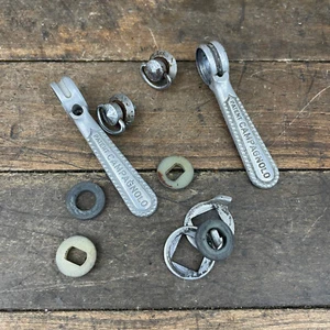 Vintage Campagnolo Patent Shift Levers Shifter Set Down Tube Braze On Eroica 70s - Picture 1 of 8