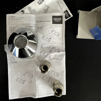 Grohe Rosette S Fittings (x2) (type 12001) - Image 1 of 4