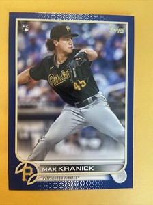 2022 Topps Series 1 Max Kranick RC Blue Parallel #325 Rookie Pirates