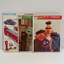 Vintage Puzzles Sesame Street Richard Scarry 1976 Oscar Bert Ernie
