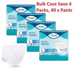 TENA Pants Plus Classic Large Size Case Deal 4 Packs Of 10 (40) Incontinence Aid - Picture 1 of 4