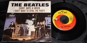 Beatles-Eight Days A Week-Capitol 5371-Vintage 1965 Picture Sleeve 45-VG/VG!! - Imagen 1 de 2