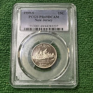1999-S proof New Jersey Quarter PCGS PR69DCAM - Picture 1 of 2
