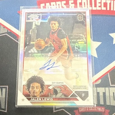 2023-24 Topps Chrome OTE Jalen Lewis #A-JL - Refractor Auto - Image 1 of 2