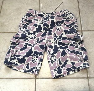 Kappa pantaloncino uomo taglia media viola blu mimetico cargo - Foto 1 di 13