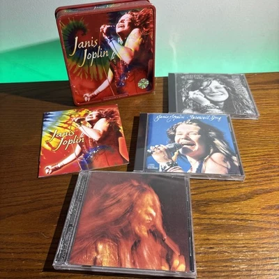 Janis Joplin Metal Collectors Box Booklet 3 Sealed Unopened New CDs Discs Music Foto 1 de 4
