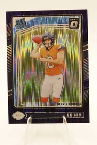 2024-25 Panini Donruss Optic Football - Bo Nix #209 Rated Rookie Purple Shock - Picture 1 of 2