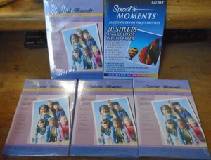 Lot of 5 Packs 4" x 6" Photo Paper Glossy 20 Sheets For Each Pack NIP (100 Total - Afbeelding 1 van 5
