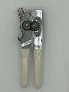 Vintage SWING-A-WAY Manual Hand Held Can Opener Bottle Opener WHITE  USA Made - Picture 1 of 6
