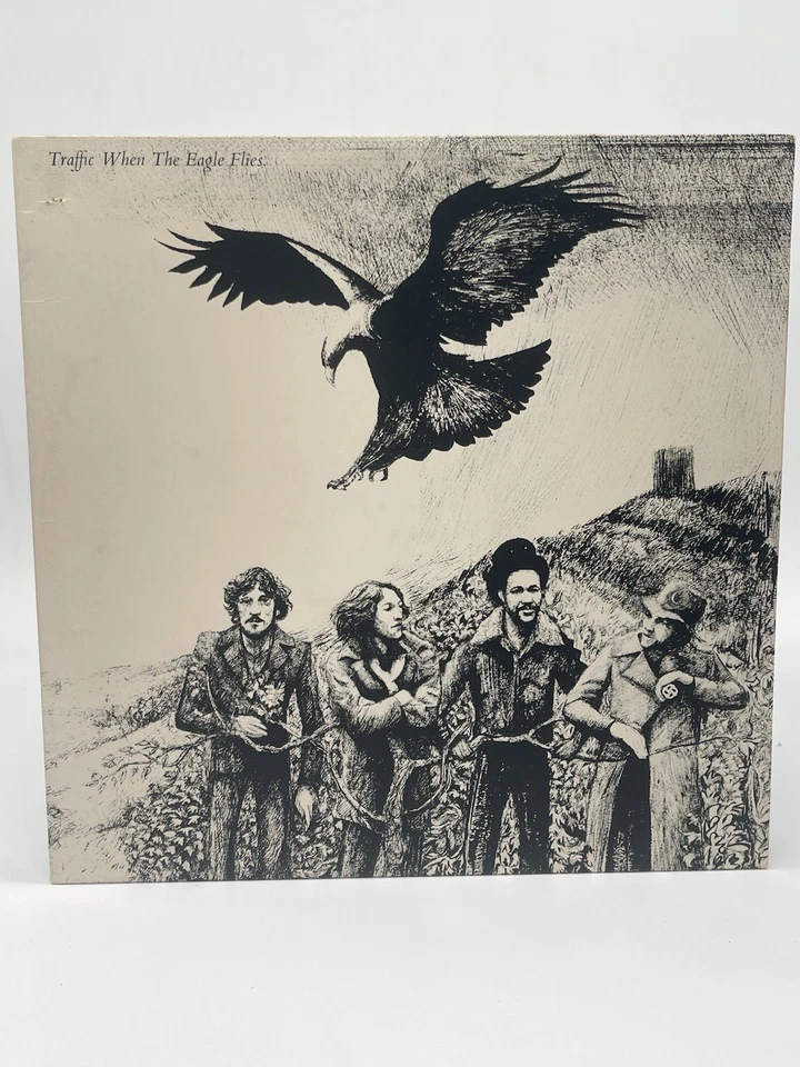 TRAFFIC WHEN THE EAGLE FLIES 12" LP VG+ VINYL RECORD ASYLUM 1974 - Image 1 of 4
