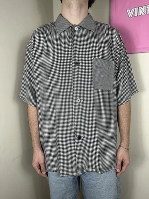 Camisa vintage Y’s For Man de Yohji Yamamoto con botones gris a cuadros talla M Foto 1 de 4