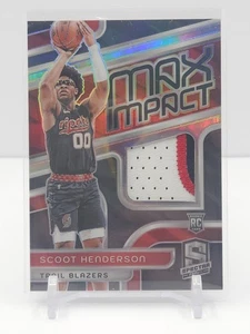 Scoot Henderson 2023-24 Spectra Max Impact Rookie Prime Patch! RC! #013/149! - Bild 1 von 2