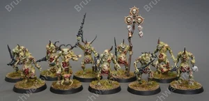 Plaguebearers Of Nurgle Chaos Warhammer Age of Sigmar ProPainted Miniature model - Picture 1 of 15