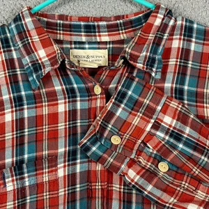 Denim & Supply Ralph Lauren XL kariertes Flanellhemd rot grün kariert Baumwolle - Bild 1 von 9