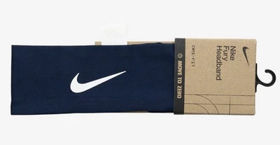 Nike Dri-Fit Fury Classic Band Diadema Correr Azul Marino OSFM Bandas para... - Imagen 1 de 4