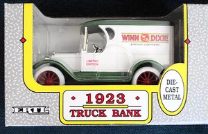 ERTL 1923 CHEVROLET WINN DIXIE DELIVERY TRUCK BANK 1991 LIMITED ED 1:25 DIE CAST - Picture 1 of 10