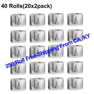 40 Rolls 250/Roll Direct Thermal Labels 4x6 For Zebra 2844 ZP450 Eltron ZP500 - Picture 1 of 4