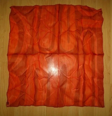 Vera Neumann Red Sheer Vintage Scarf - 1960's Mid Century Iconic Designer Mod - Image 1 of 4