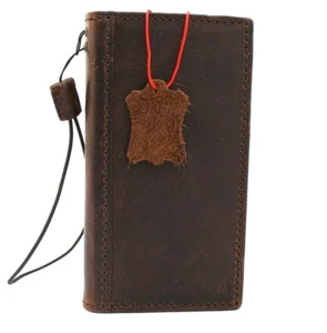 Custodia vera pelle per Apple iPhone 11 Pro portafoglio lusso cover libro scuro - Foto 1 di 8