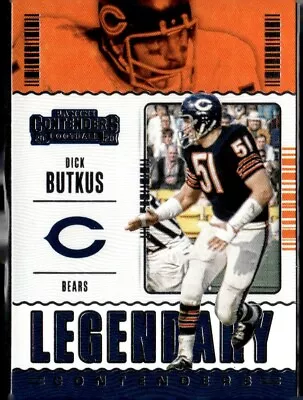 2020 Contenders Legendary Contenders Dick Butkus Card #LC-DBU - Image 1 of 2