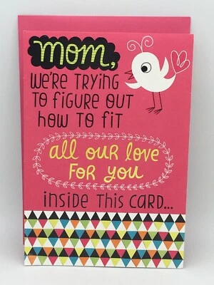 Linda tarjeta Hallmark Feliz Día de la Madre MAMÁ MADRE DE NIÑOS 8x5,5 POP UP Foto 1 de 4