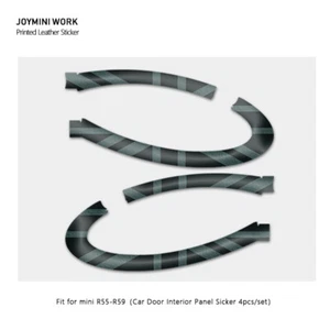 Pegatina de cuero para panel de puerta de coche para MINI COOPER R55 R56 R57 R58 R59 accesorios M - Imagen 1 de 7