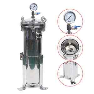 150 Psi Bag Filter Housing Sock Filter 304 Stainless Steel In/Out #4 Bag w/ Mesh - Picture 1 of 16