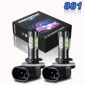 2 pack 881 LED Fog Light Driving Bulbs 862 886 889 894 896 898 Xenon White 6000K - Picture 1 of 9