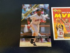 Kirby Puckett Minnesota Twins Ballstreet 1991 #12 OVERSIZE RARE Oddball