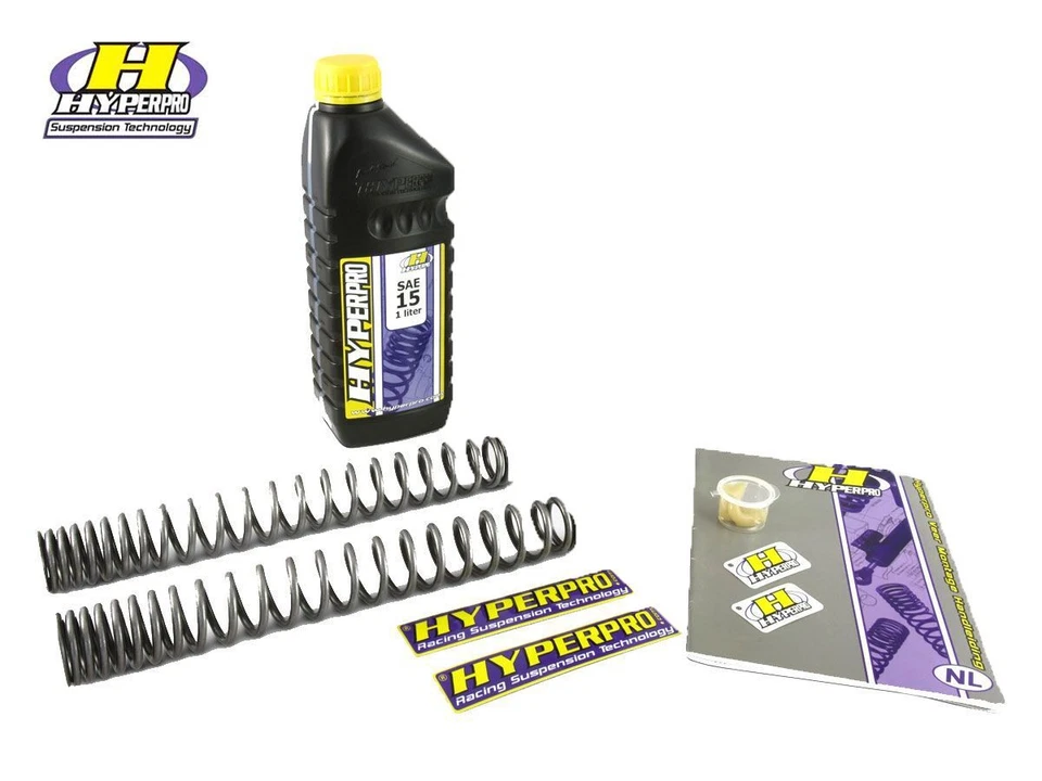 KIT RESSORTS DE FOURCHE AVANT + HUILE HYPERPRO POUR MOTO GUZZI BREVA 1100 / 850  - Photo 1/1