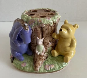 Disney Springs Winnie The Pooh Ceramic 3D Toothbrush Holder Eeyore Piglet Bath - Picture 1 of 11