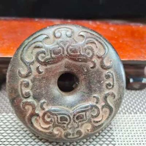 Antica cultura cinese hongshan, antica giada scolpita, bella statua ciondolo H219 - Foto 1 di 1