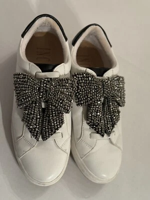 INC International Concepts Women’s Beline Bow Sneakers Macys Sparkling Beaded 8M - Image 1 of 4