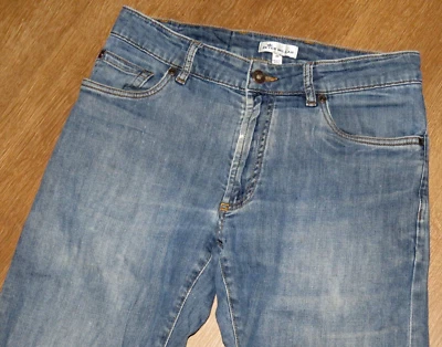 Pantalones de mezclilla para hombre Peter Millar lavado medio elásticos ajustados pierna recta 30 X 30 Foto 1 de 4