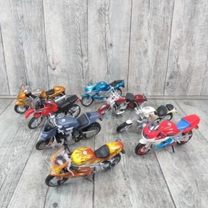 MAISTO / WELLY - Motorrad Konvolut 8 teilig - Länge = ca. 12 cm#T44120 - Picture 1 of 8