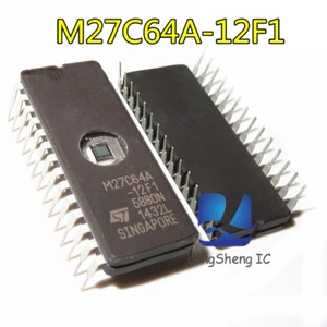 5 Stück M27C64A-12F1 M27C64A IC EPROM UV 64KBIT 100NS DIP-28 ST NEU - Bild 1 von 5