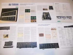 Sansui 1974 Brochure AU-9500 Amplifier, TU9500 Tuner 8 Pgs, Info+Specs, Articles - Picture 1 of 3