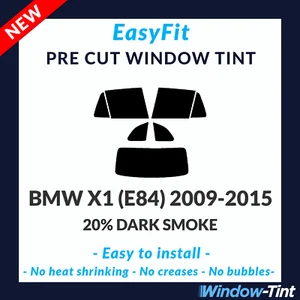 EasyFit Static Pre Cut Window Tint For BMW X1 (E84) 2009-2015 - 20% Dark Rear - Picture 1 of 3