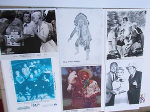 9AUTOGRAPHED PHOTOCOPIES TV STARS-ROY ROGERS/DEAN MARTIN-JERRY LEWIS-WEISSMULLER - Picture 1 of 3