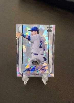 2021 Leaf Metal Draft Jake Fox Autographed Card Cleveland Guardians - Image 1 of 2