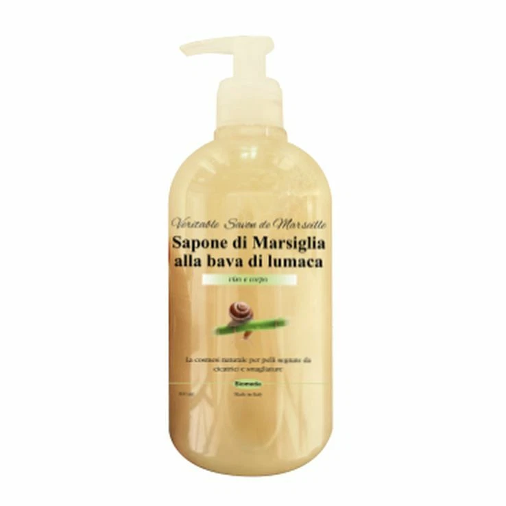 Sapone di Marsiglia alla Bava di Lumaca Emolliente Viso Corpo Biomeda 500 ML