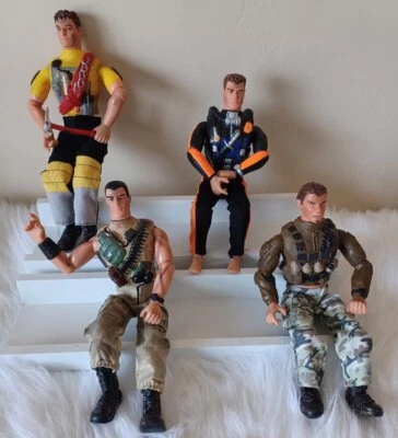 Vintage Collection Lanard Toys Ultra Corps 12" Military Action Figures Lot of 4 - Image 1 of 4