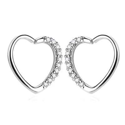 Orecchini Cuore Piercing Cartilagine Multi Zirconi Torre Daith Elica Lobo Ric... - Immagine 1 di 4