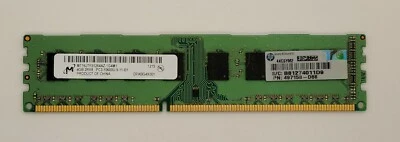 Micron 4GB 2Rx8 PC3-10600U-9-11-B1 DDR3 RAM Desktop Memory MT16JTF51364AZ-1G4M1 - Image 1 of 2