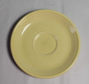 Fiestaware Saucer Pale Yellow Homer Laughlin 6" - Picture 1 of 4
