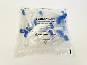 Fisherbrand Einweg Zentrifugenröhrchen 50 ml 25 Stück mit Stopfen Verschlusskappe 06-443-21 - Bild 1 von 3