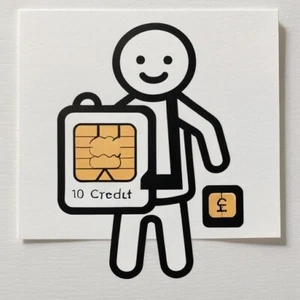 SIM Card with £10 Credit + memorable mobile phone number 078 93 93 97 93 - Zdjęcie 1 z 1